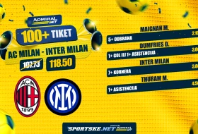 AdmiralBet 100+ tiket - Menjon, Damrfis i Tiram za kvotu 118,50